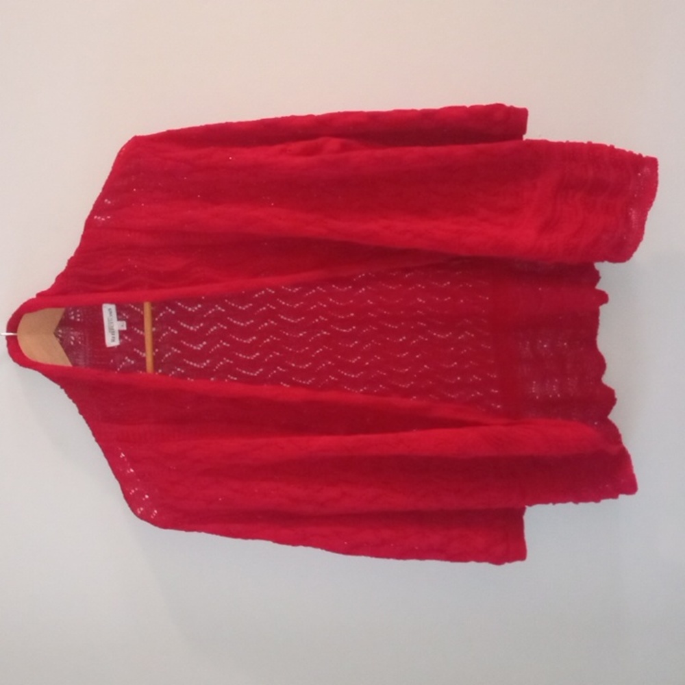 ♥️🍒 Deep Red Cardigan Sweater | Northern Reflections | Size L